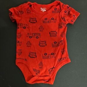 Members Mark Boys Fire Truck Onesie. In EUC